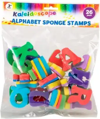 Kaleidoscope 26-Pack Alphabet Sponge Stamps