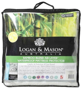 Spotlight 50% off Logan & Mason Bamboo Blend Mattress Protector offer