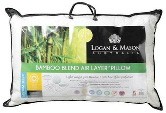 Spotlight 50% off Logan & Mason Bamboo Blend Standard Pillow offer
