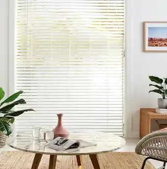 Spotlight 50% off Fresh White Ready-To-Hang Timber Venetian Blinds offer