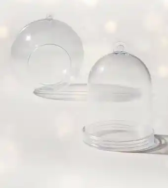 Spotlight Jolly & Joy Fillable Dome 4 Pack & Open Ball 4 Pack Baubles offer