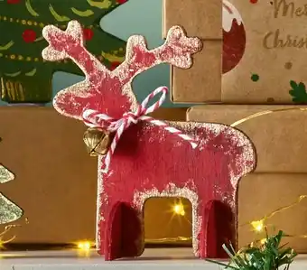 Spotlight Jolly & Joy Wooden Standing Reindeer offer