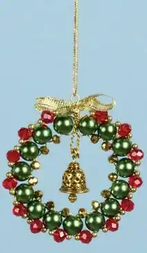 Spotlight 20% off Solid Oak Beaded Wreath Ornament offer