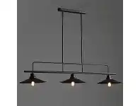 LivingStyles Industrial Linear Island 3 Light Pendant Light offer