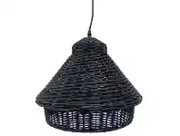 LivingStyles Laurent Paper Raffia Pendant Light, Black offer
