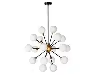 LivingStyles Maddox Iron & Glass Pendant Light, Large offer