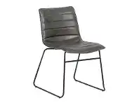 LivingStyles Crosby PU Leather Dining Chair, Grey offer
