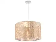 LivingStyles Tia Woven Rattan Pendant Light, Large, Natural / White offer