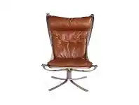 LivingStyles Osteras Commercial Grade Leather & Stainless Steel Leisure Chair offer