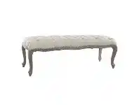 LivingStyles Elliott Linen Fabric Bed End Bench, 160cm offer