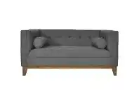 LivingStyles Calvin Fabric Sofa, 2 Seater, Spanish Grey offer
