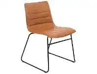 LivingStyles Crosby PU Leather Dining Chair, Tan offer