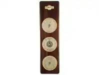 LivingStyles Cobb & Co. 3 in 1 Barometer, Large, Gloss Walnut offer
