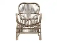 LivingStyles Seville Rattan Lounge Armchair, Grey Wash offer