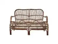 LivingStyles Seville Rattan Sofa, 2 Seater, Antique Natural offer