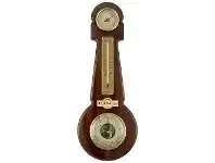 LivingStyles Cobb & Co. Weather Station, Small, Gloss Walnut offer