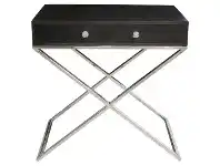 LivingStyles Artarmon Wood & Stainless Steel Side Table offer