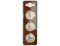 LivingStyles Cobb & Co. 3 in 1 Barometer, Small, Gloss Walnut offer