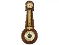 LivingStyles Cobb & Co. Weather Station, Small, Satin Walnut offer