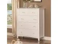 LivingStyles Louin Poplar Timber 4 Drawer Tallboy offer