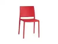 LivingStyles Minano Commercial Grade Stackable Indoor/Outdoor Dining Chair, Red offer