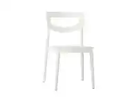 LivingStyles Bani Commercial Grade Indoor/Outdoor Aluminium Dining Chair, White offer