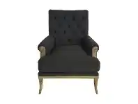 LivingStyles Abbess Fabric Armchair, Charcoal offer