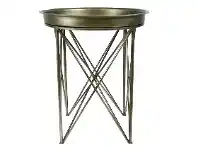 LivingStyles Brandon Metal Tray Top Side Table offer