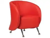 LivingStyles Ruby PU Leather Armchair, Red offer