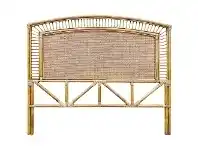 LivingStyles Sarah Bamboo Rattan Bed Headboard, Queen, Toffee offer
