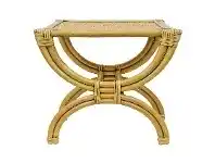 LivingStyles Emley Bamboo Rattan Side Table, Toffee offer