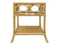 LivingStyles Douglas Bamboo Rattan Side Table, Toffee offer