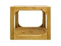 LivingStyles Havana Pine Timber Side Table, Natural offer