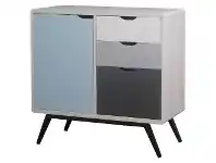 LivingStyles Adrian 1 Door 3 Drawer Side Cabinet, 79cm offer