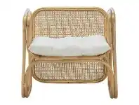 LivingStyles Lexie Rattan Lounge Armchair, Natural offer