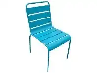 LivingStyles Cancun Metal Side Chair, Blue offer