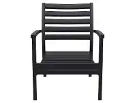 LivingStyles Siesta Artemis Commercial Grade Indoor / Outdoor Lounge Armchair, Black offer