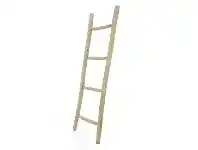 LivingStyles Thiago Teak Timber Indoor / Outdoor Ladder Rack, 165cm offer