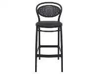 LivingStyles Siesta Marcel Indoor / Outdoor Bar Stool, Black offer