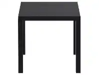 LivingStyles Siesta Ares Indoor / Outdoor Square Dining Table, 80cm, Black offer