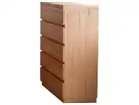 LivingStyles Kinghorne Messmate Timber 5 Drawer Tallboy offer