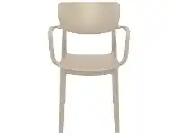 LivingStyles Siesta Lisa Indoor / Outdoor Dining Armchair, Taupe offer