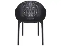 LivingStyles Siesta Sky Indoor / Outdoor Dining Armchair, Black offer