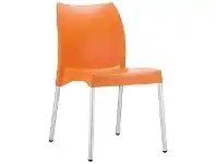 Siesta Vita Commercial Grade Indoor / Outdoor Dining Chair, Orange