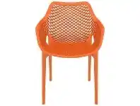 LivingStyles Siesta Air Commercial Grade Indoor / Outdoor Dining Armchair, Orange offer
