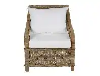 LivingStyles Kubu Rattan Armchair with Cushions offer
