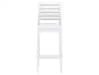 LivingStyles Siesta Ares Commercial Grade Indoor / Outdoor Bar Stool, White offer