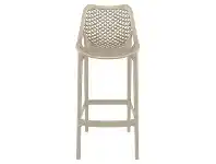 LivingStyles Siesta Air Commercial Grade Indoor / Outdoor Bar Stool, Taupe offer