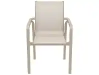 LivingStyles Siesta Pacific Commercial Grade Indoor / Outdoor Dining Armchair, Taupe offer