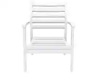 LivingStyles Siesta Artemis Commercial Grade Indoor / Outdoor Lounge Armchair, White offer